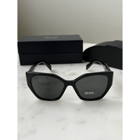 NEW Prada PR19ZS Sunglasses in Blue Polarized Marble - Picture 7 of 9